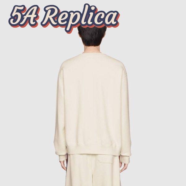 Replica Gucci Men The North Face x Gucci Cotton Sweatshirt Crewneck Long Sleeves-White 14