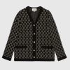 Replica Gucci Women Beverly Hills Cherry Print Sweatshirt Cotton Jersey Crewneck Puff Sleeves-Black 11