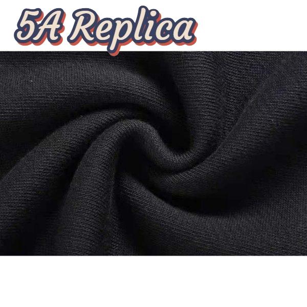 Replica Gucci Women Beverly Hills Cherry Print Sweatshirt Cotton Jersey Crewneck Puff Sleeves-Black 4