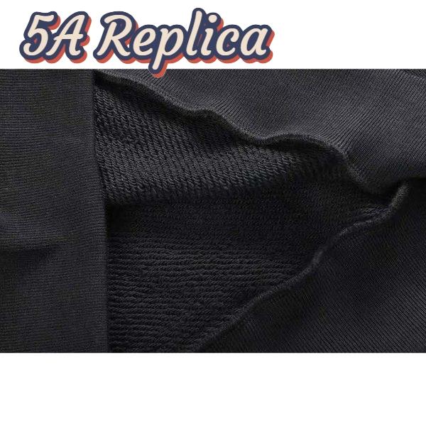 Replica Gucci Women Beverly Hills Cherry Print Sweatshirt Cotton Jersey Crewneck Puff Sleeves-Black 6
