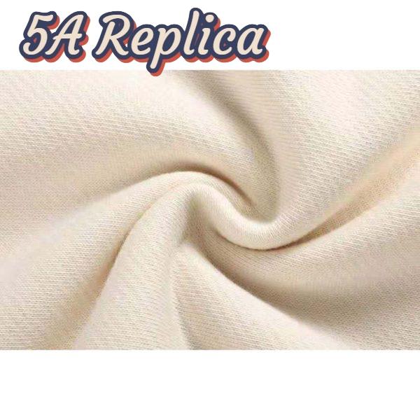 Replica Gucci Women Beverly Hills Cherry Print Sweatshirt Cotton Jersey Crewneck Puff Sleeves-White 5