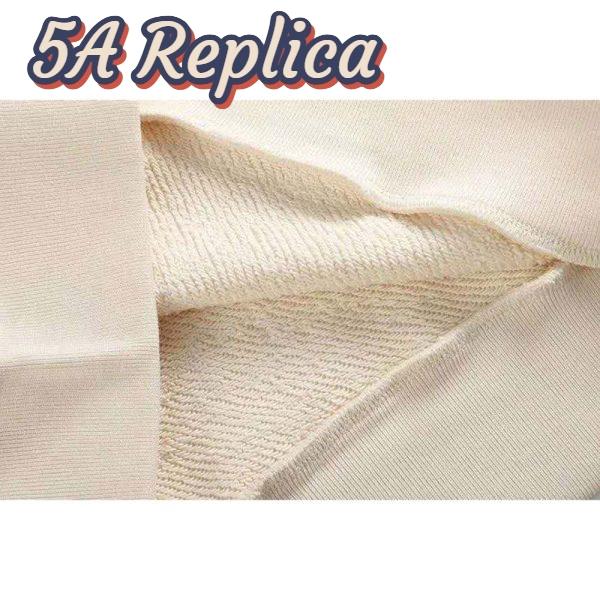 Replica Gucci Women Beverly Hills Cherry Print Sweatshirt Cotton Jersey Crewneck Puff Sleeves-White 6