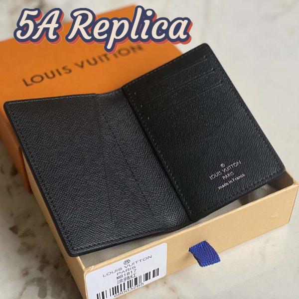 Replica Louis Vuitton Unisex Pocket Organizer LV Graffiti Orange Coated Canvas Cowhide Leather 7