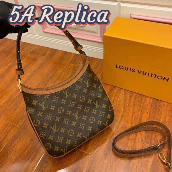 Replica Louis Vuitton LV Women Hobo Dauphine PM Handbag Monogram Reverse Canvas 9