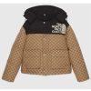 Replica Gucci Women The North Face x Gucci Padded Jacket Green Ebony GG Canvas 16