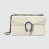 Replica Gucci Women Dionysus Small Shoulder Bag White Leather