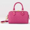 Replica Louis Vuitton Women LV Speedy Bandouliere 20 Handbag Rose Calfskin Double Zip
