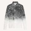 Replica Louis Vuitton Men LV Workwear Shirt Cotton Grey Loose Fit
