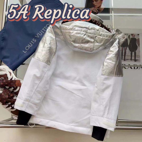 Replica Louis Vuitton Women LV Electric Accent Ski Jacket Optical White Regular Fit 6