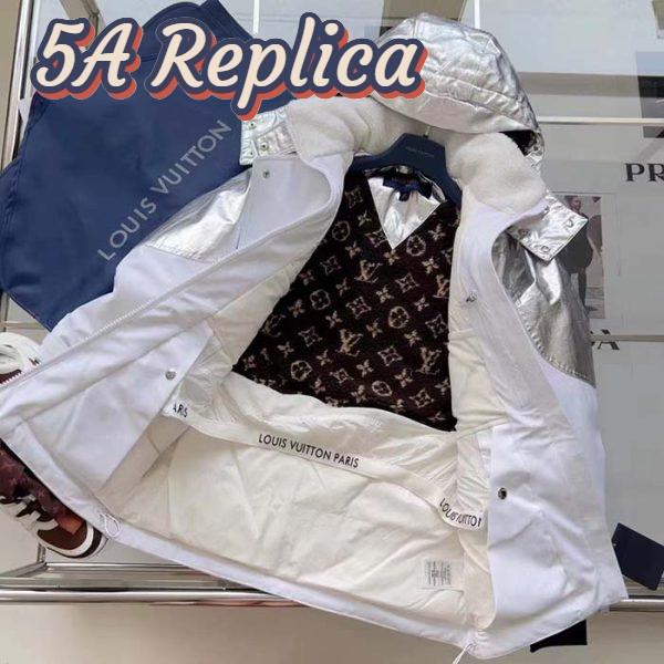 Replica Louis Vuitton Women LV Electric Accent Ski Jacket Optical White Regular Fit 8