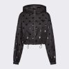 Replica Prada Women Re-Nylon Embroidered Jacket-Black