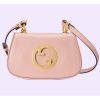 Replica Gucci Women GG Blondie Mini Bag Light Pink Round Interlocking G