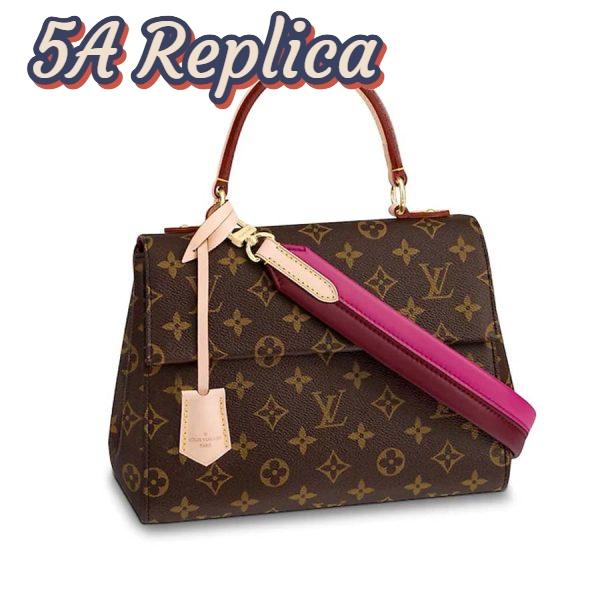 Replica Louis Vuitton LV Women Cluny BB Handbag in Monogram Canvas-Rose