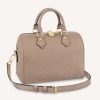 Replica Louis Vuitton Women Speedy Bandoulière 25 Handbag Tourterelle Embossed Grained Cowhide Leather